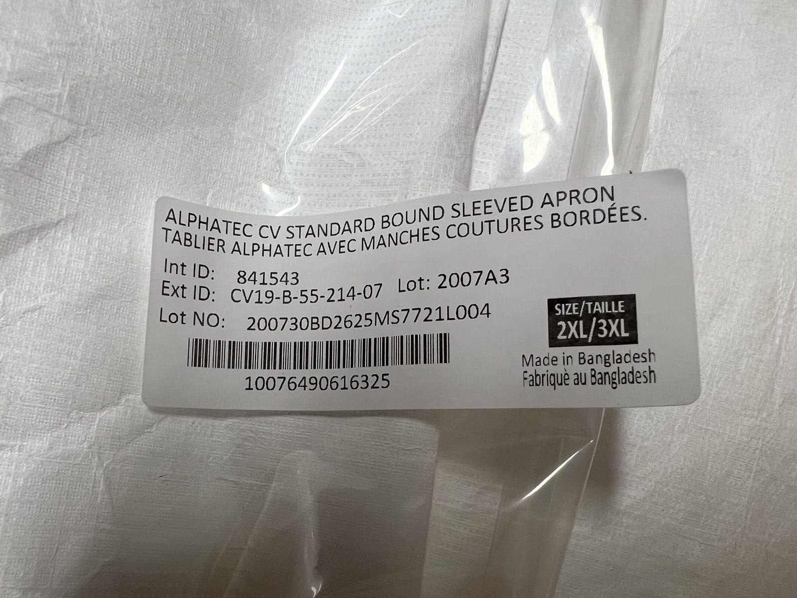 Ansell AlphaTec AAMI PB70-2012 Level 2 Protective Gown/Robe Medical 50 pcs/Box