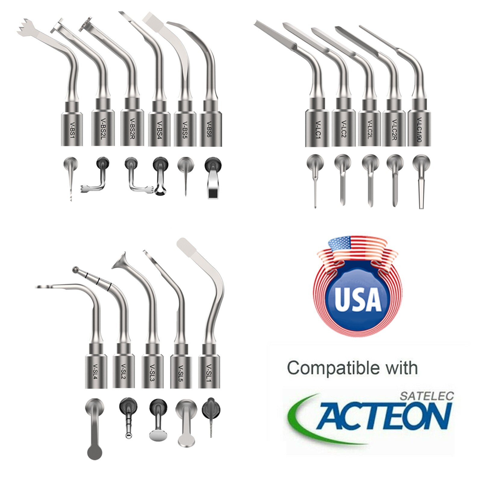 Dental Ultrasonic Surgery Tip For Acteon Satelec Piezotome 2 Cube Implantcenter2