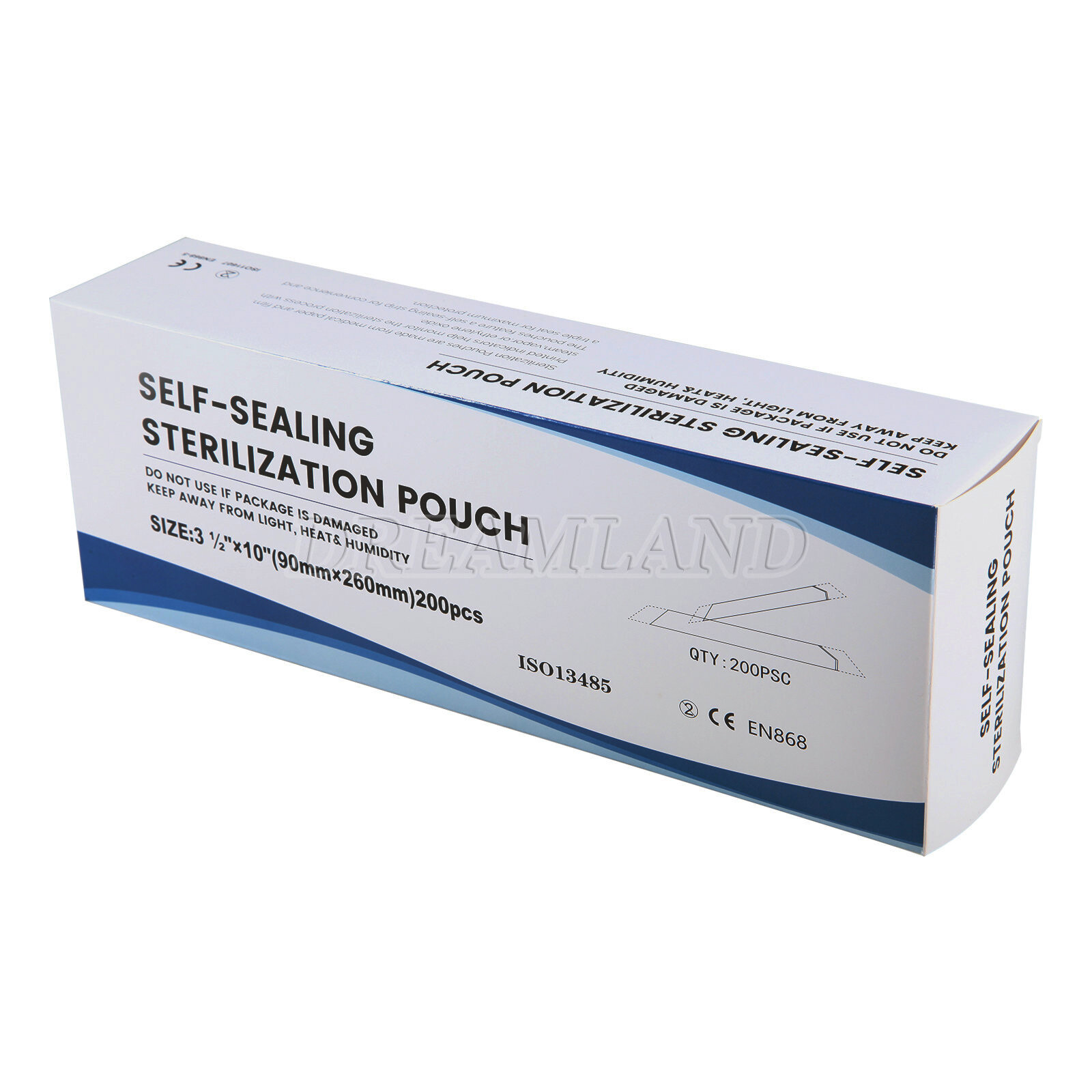 3.5×10″ Self Seal Pouch Sterilization Bag Pouches Dental