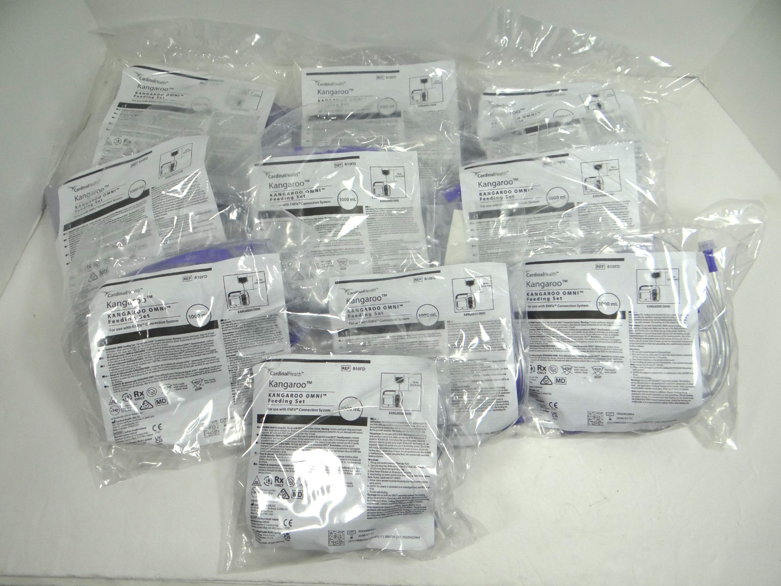 Kangaroo Omni Feeding Set 1000 ML B10FD New Sealed exp 2030 Lot of 10