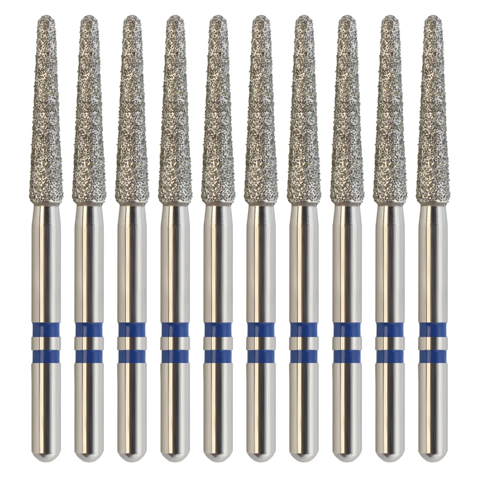 Zirconia Cutting Diamond Burs FG Z850/018M Round End Taper Medium Grit Dental