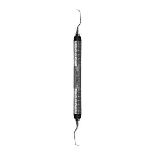 HU-FRIEDY #5/6 AFTER FIVE CURETTE RIGID #7 SATIN STEEL COLOURS HANDLE (x4)