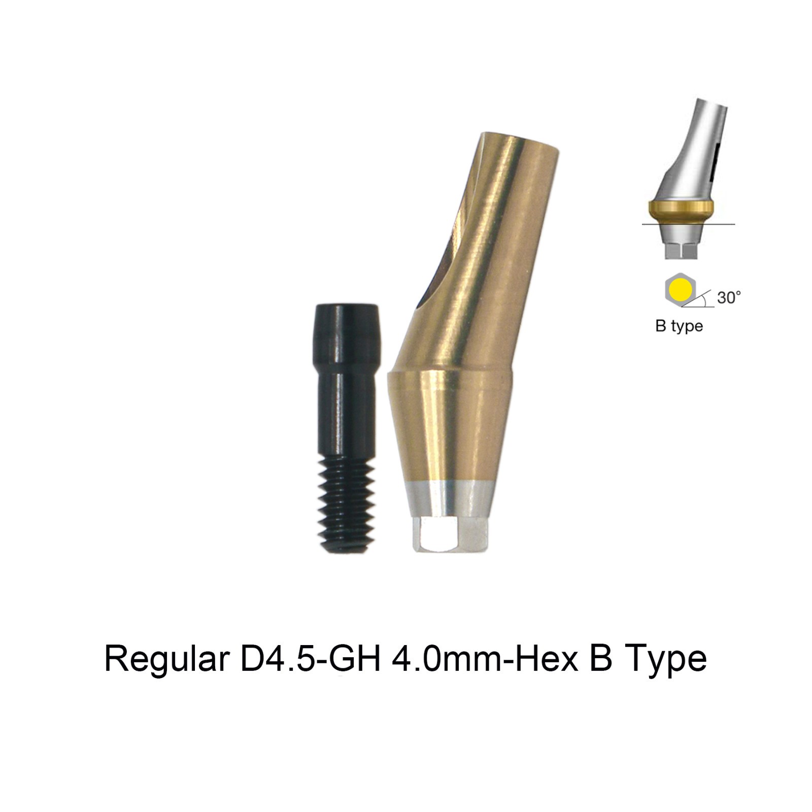 Regular 17°Angulated Angled Anatomic Abutment Osstem Hiossen Implants Ø4.5/5.0mm