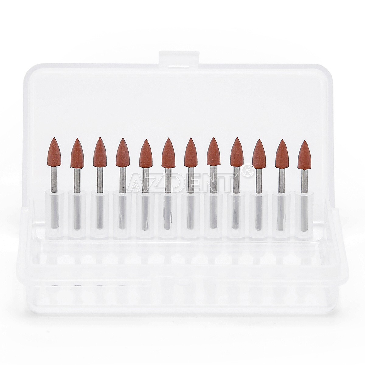 12pcs AZDENT Dental Brownie Polisher Friction Grip 0413 FG Mini Points FG 1.6mm