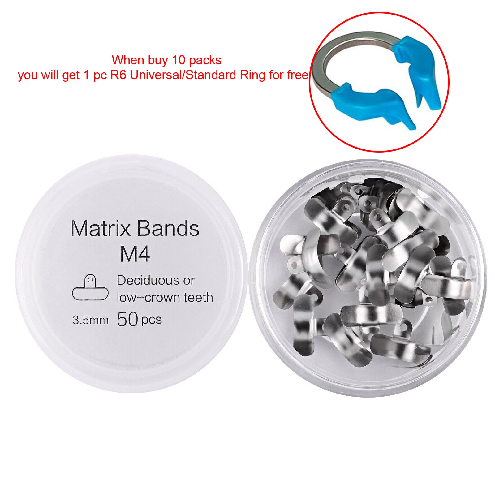 Dental Matrix Bands Ring Sectional Matrice Clamp Fit Garrison Palodent V3 System