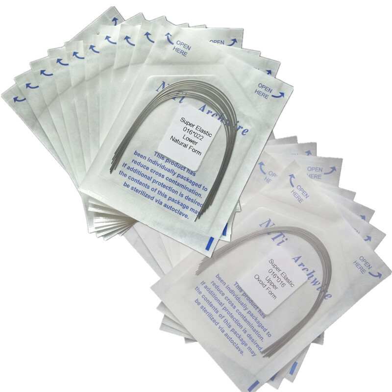 10 Pcs Dental Orthodontic Rectangular Niti/Steel/Thermal Activated Arch Wire