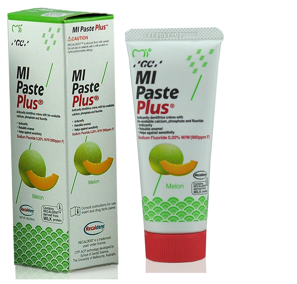 MI Paste Plus® Topical Tooth Créme with Calcium, Phosphate & Fluoride 40g by GC
