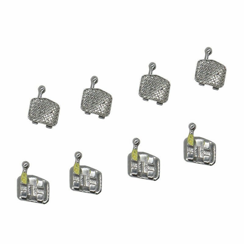 NEW 100×Dental Orthodontic MIM brackets brace Mini Roth/MBT0.022 With 345hooks