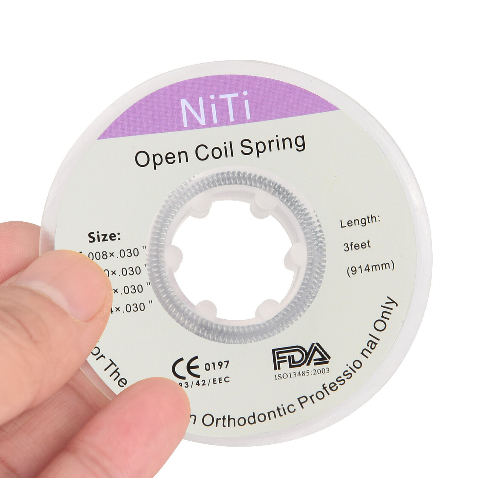 1 Roll Dental Orthodontic Niti Open Coil Spring Spool 012 *030 ” inch 914mm SA