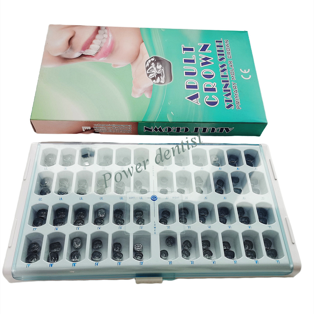Dental Stainless Steel Permanent Molar Crown- Adult CROWN KIT OF 48/96/144 PCS