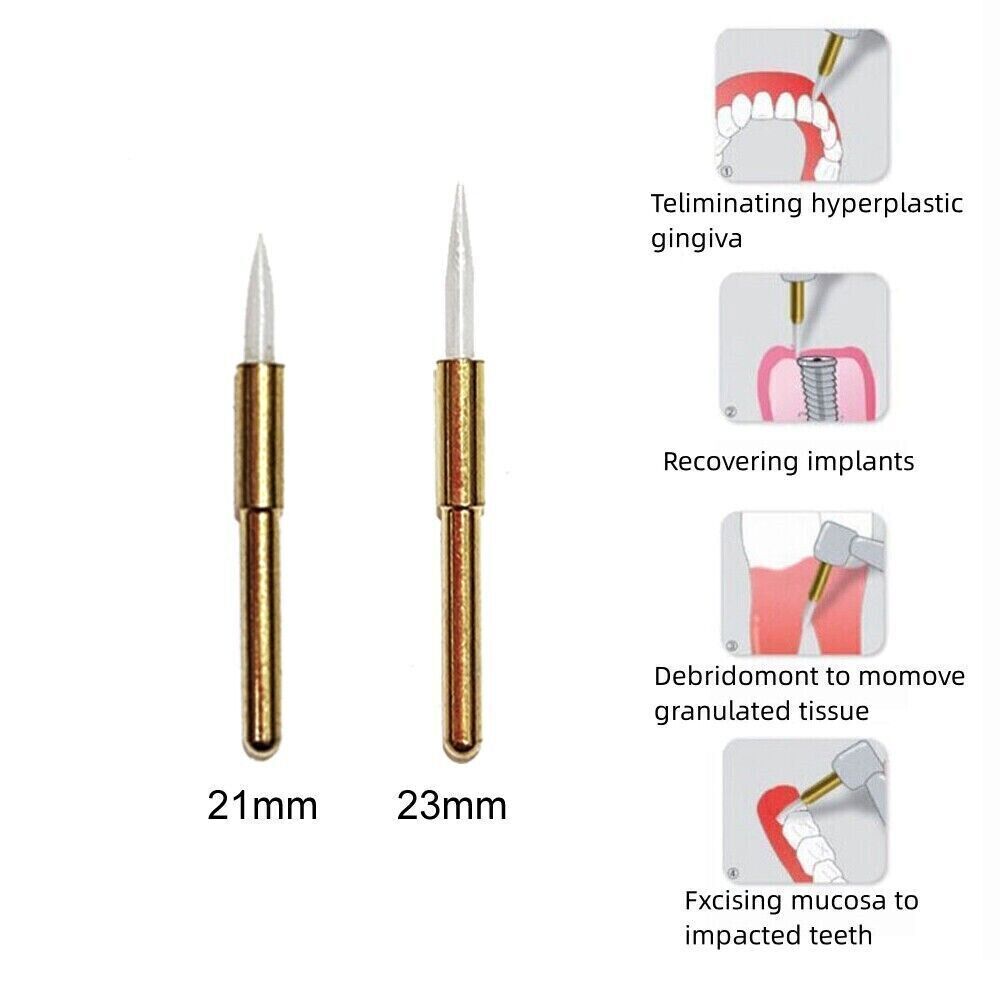 Dental Surgical Soft Tissue Trimmer Ceramic Bur 21/23mm Gingival Gingivectomy