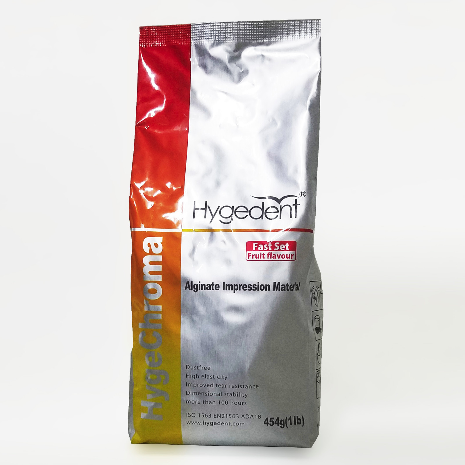 Hygechroma Dental 3 Phase Color Change MintFlavored Impression Alginate 1 Pound