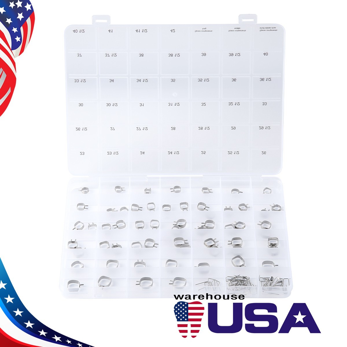 Dental Orthodontic Braces Kids Space Maintainer Band Kit with Wires #23 -#42