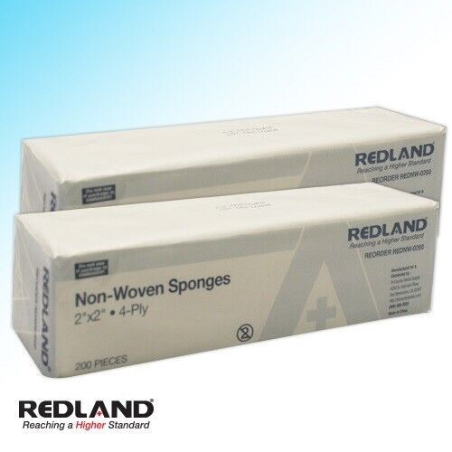 2 x 2″ Non Woven Gauze Non-Sterile 4-ply 8 x 5000 Pcs Dental Medical Tattoo –