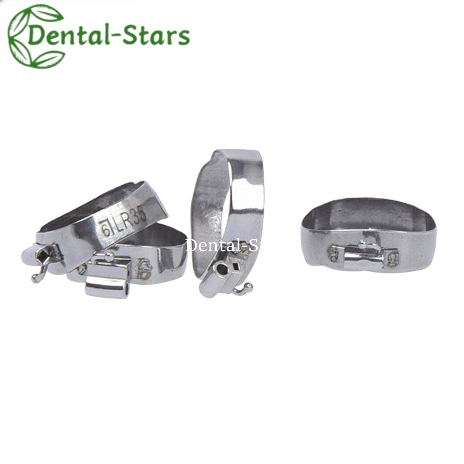 80Pcs Dental Orthodontic 1st Bands Molar with Buccal Tube Roth/MBT 022 16#-35#