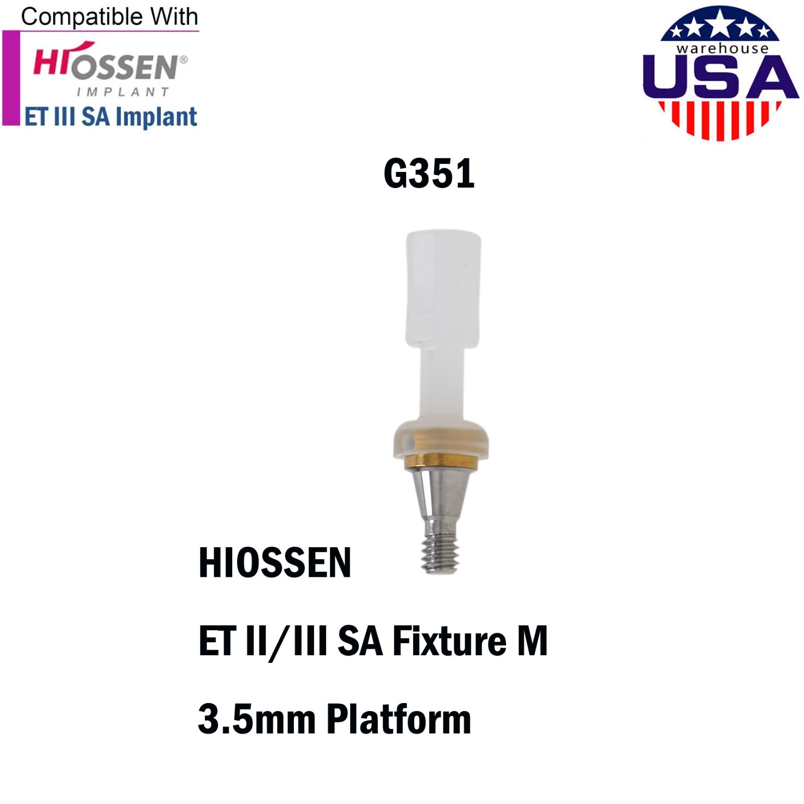 Dental ZEST LOCATOR Overdenture Abutment for Hiossen ET/Osstem TS Mini & Regular