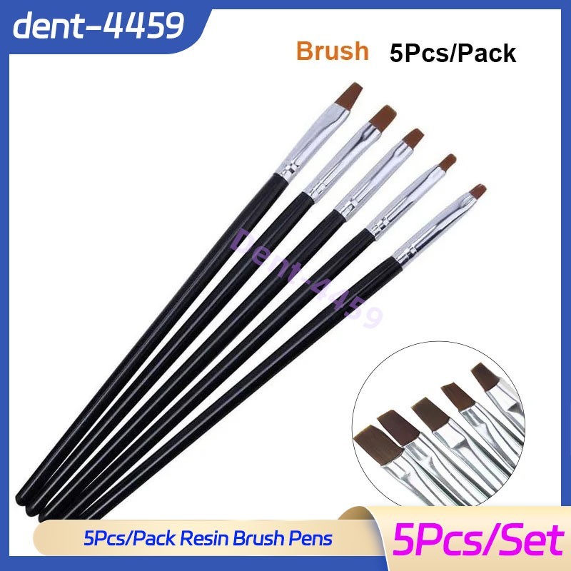 5Pcs/Kit Dental Composite Resin Brush Pens Adhesive Porcelain Teeth Oral Tools