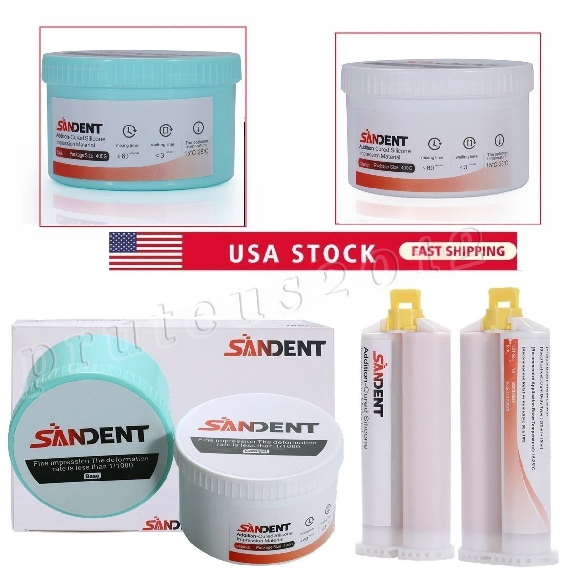 VPS Dental Impression Material Putty Heavy Regular / Light Body Normal Set
