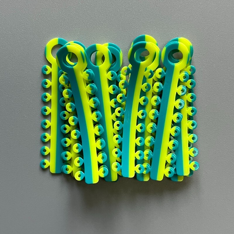 1Box/320pcs Dental Ligature Ties Orthodontic Elastic Rubber Bands Mix Colors