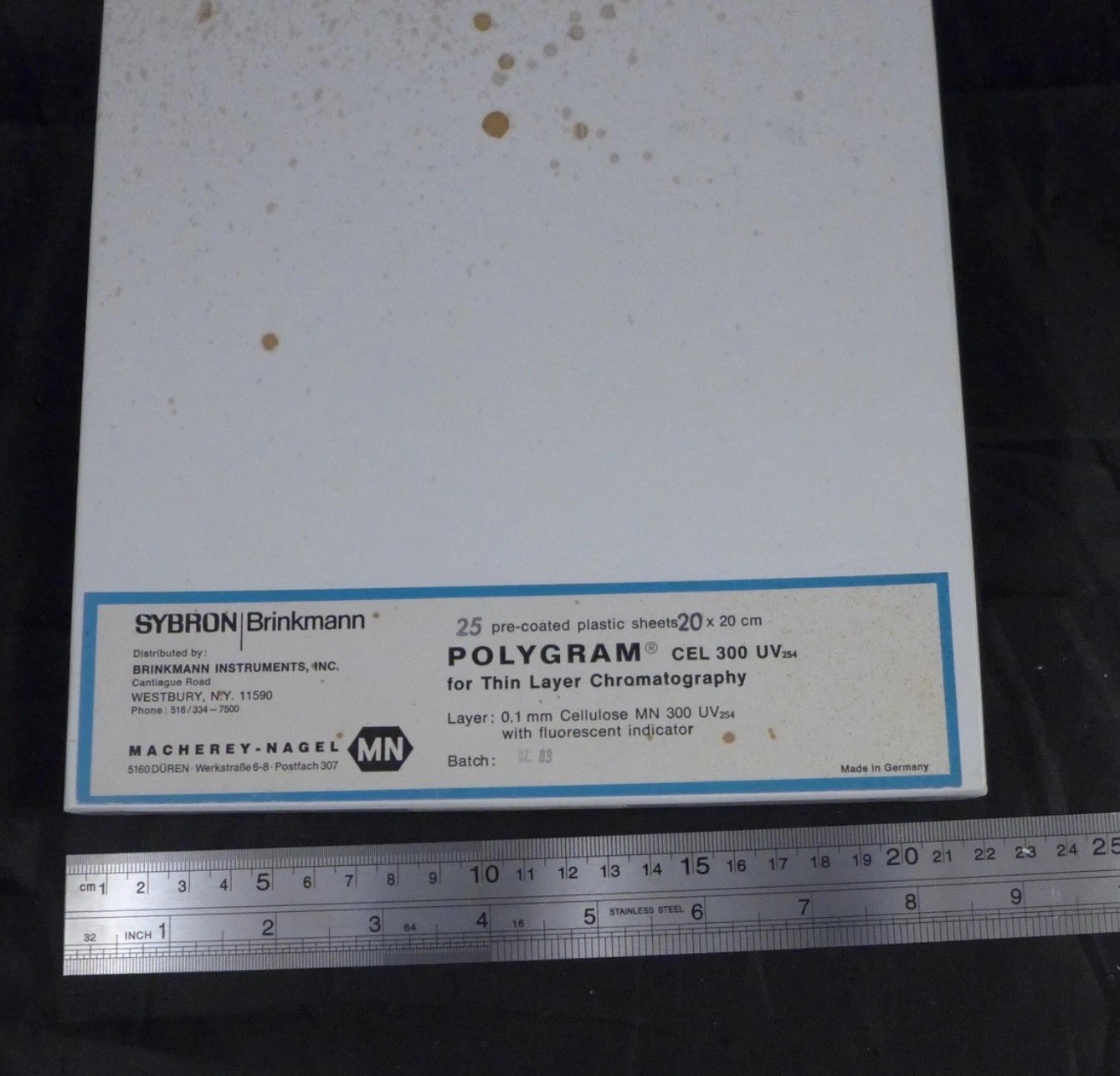 BRINKMANN Polygram CEL300 UV254 flex TLC sheets (MN #801023)