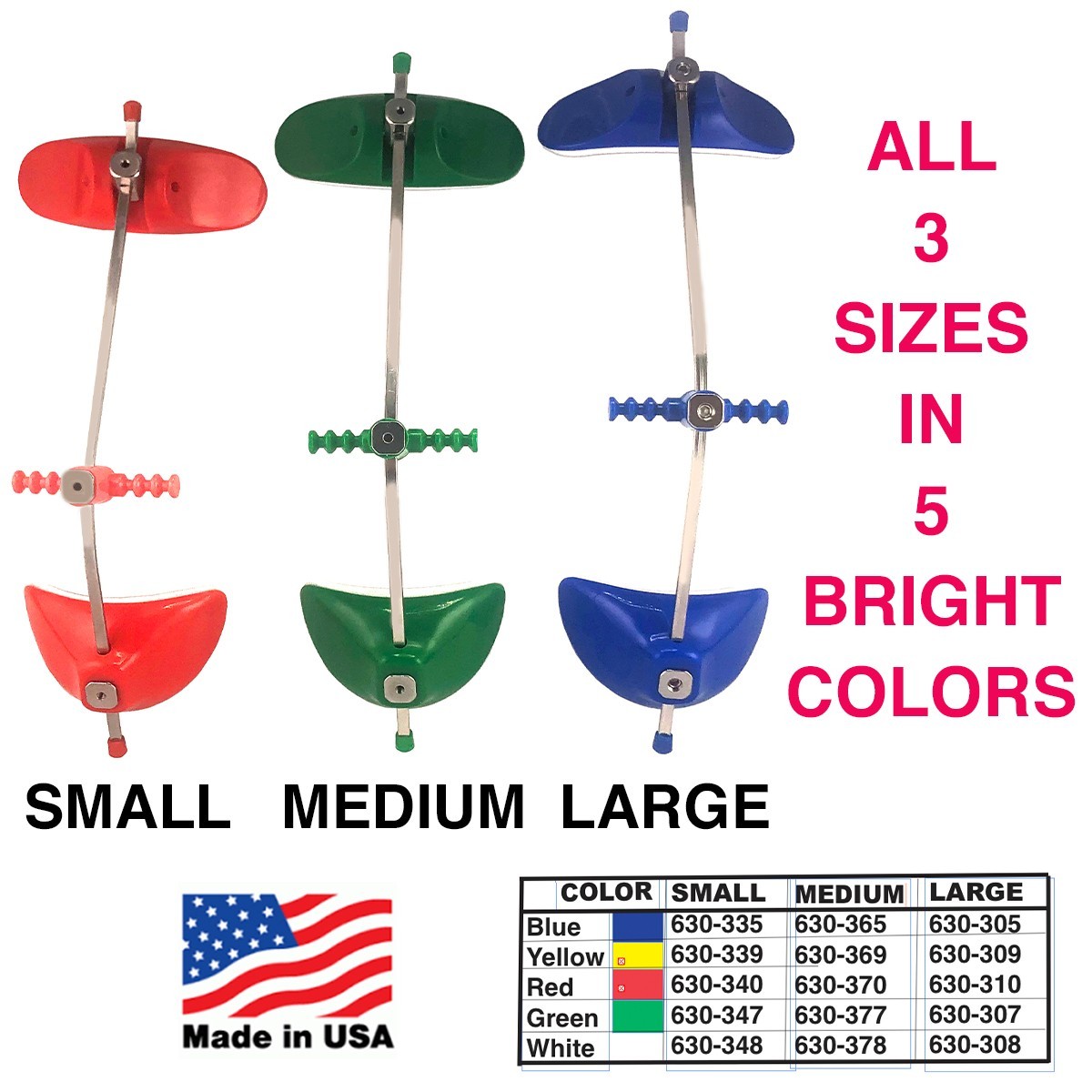 Dental Ortho SMALL, MEDIUM or LARGE Reverse Pull Headgear Facial Adjustable
