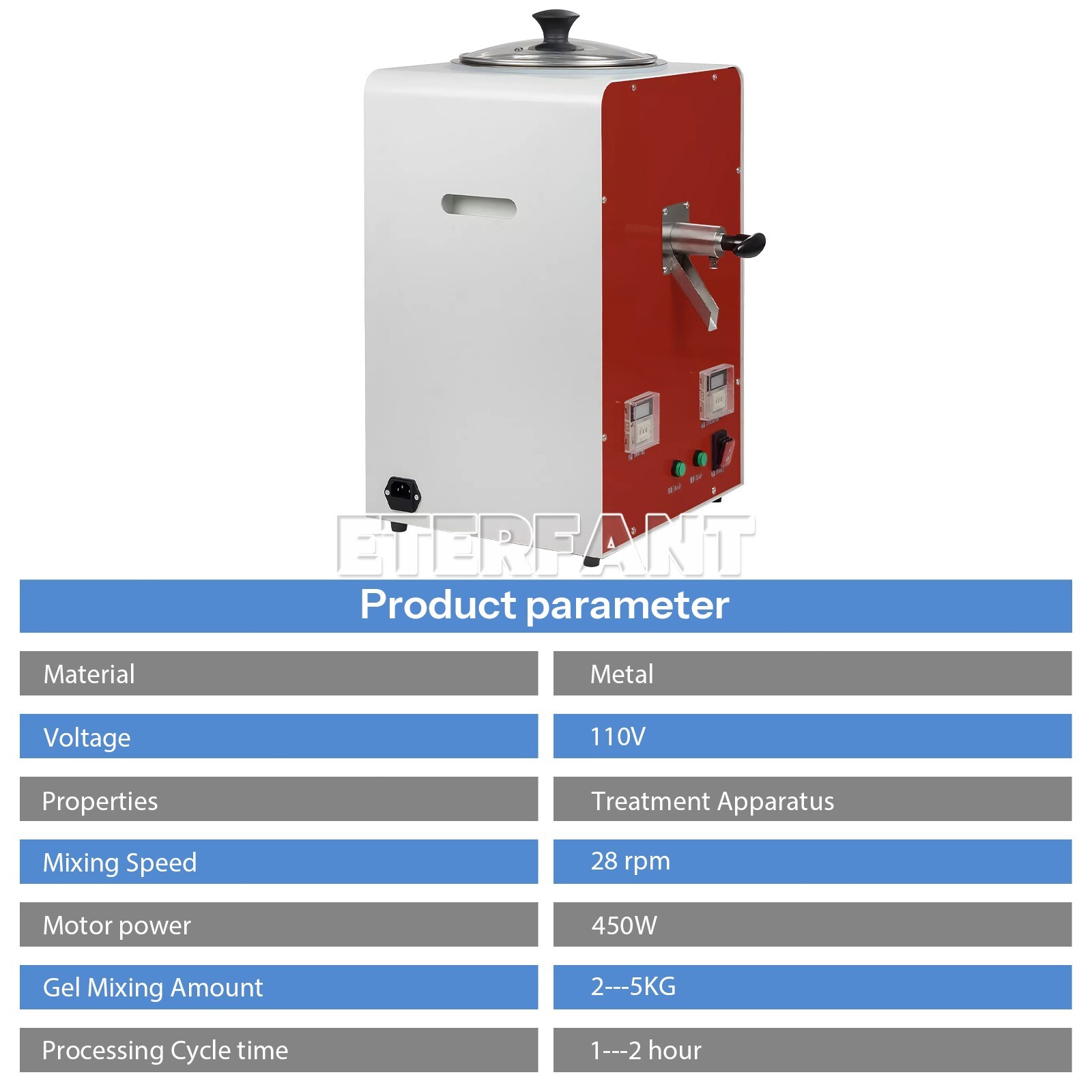 Dental Lab Equipment Agar Duplicating Mixer Hydrocolloid Mixing Heating Machine