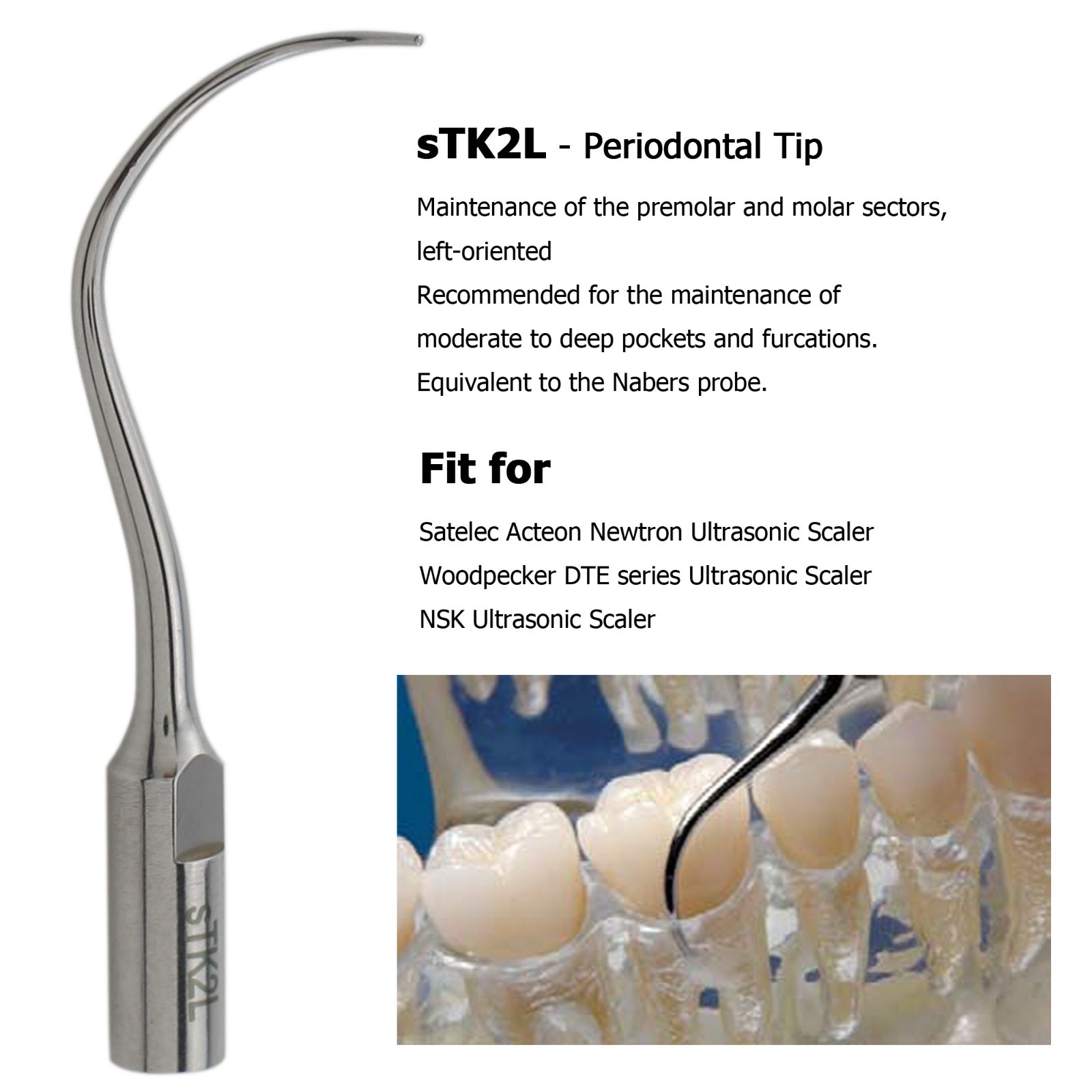 For Acteon Satelec Piezo Tips Dental Ultrasonic Scaler Tips H3 10Z 1S Newtron P5