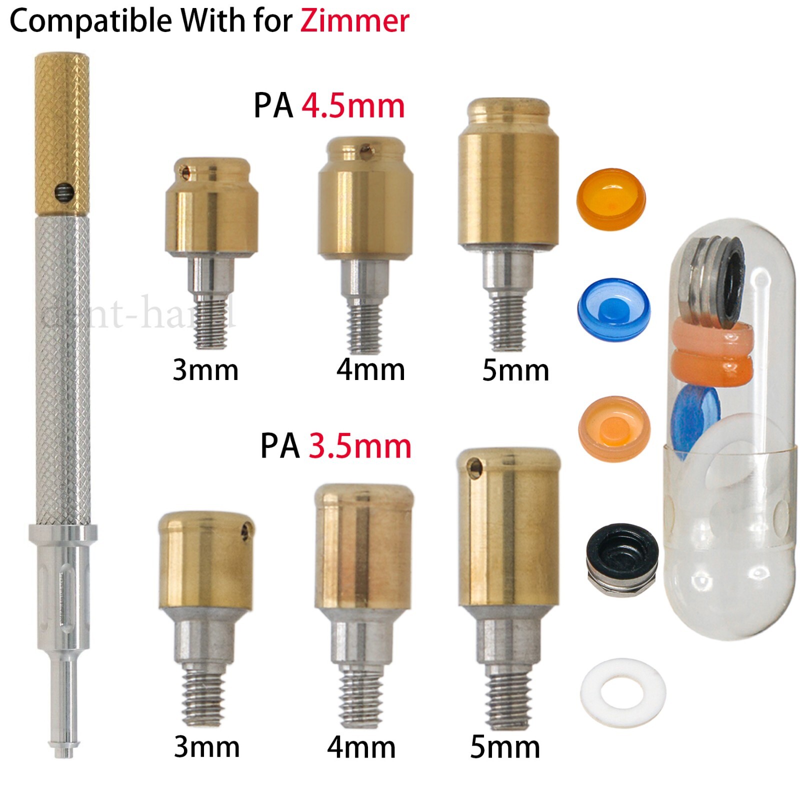 For Zimmer Dental Attachment Abutment & Male Cap Tool PAØ3.5mm/4.5mm Removable