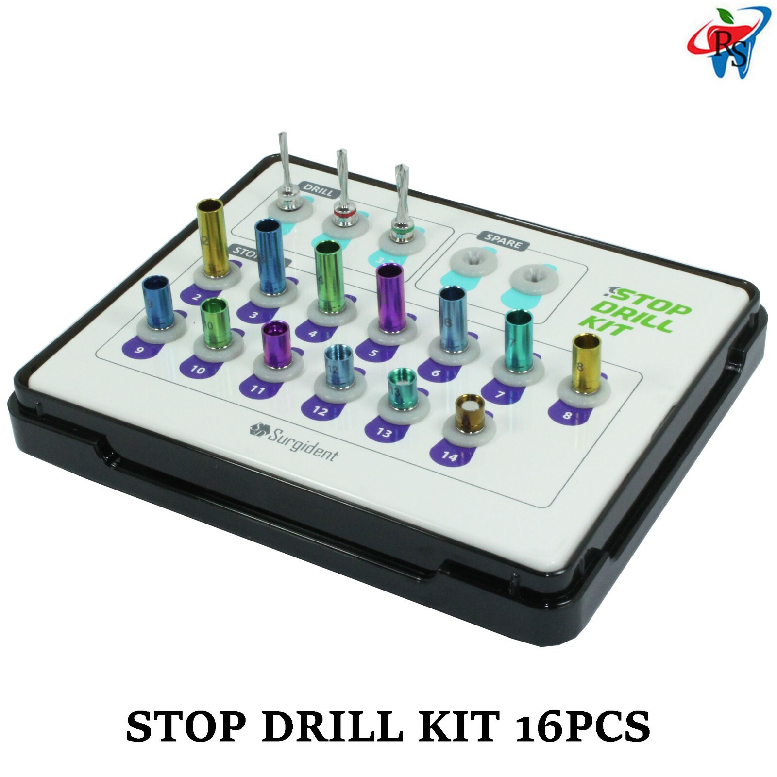 Dental Implant Surgical Crestal Sinus Approach 3 Drill & 13 Stopper Kit