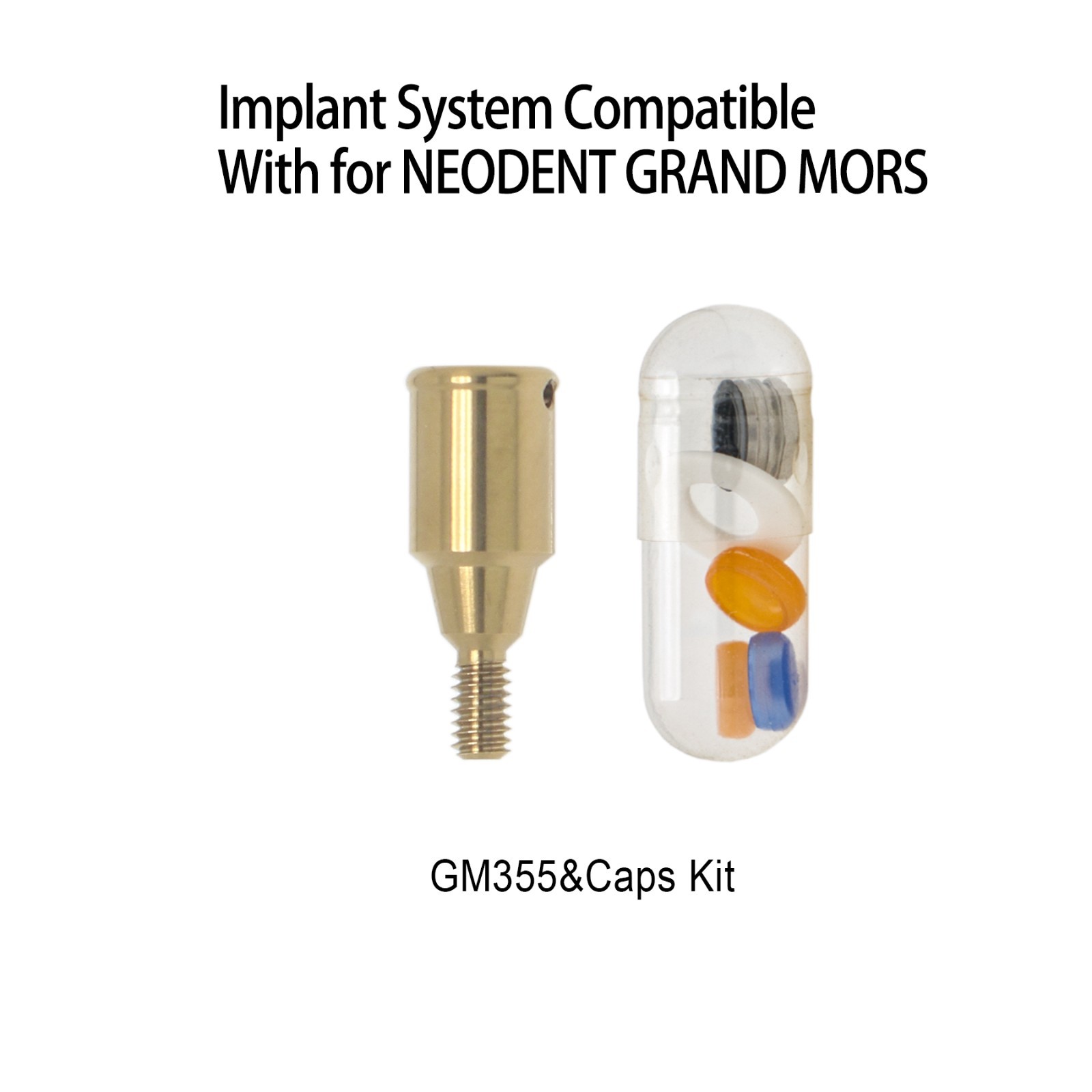 Overdenture Locator Abutments Anchor for NEODENT GRAND MORSE Male Caps Removable