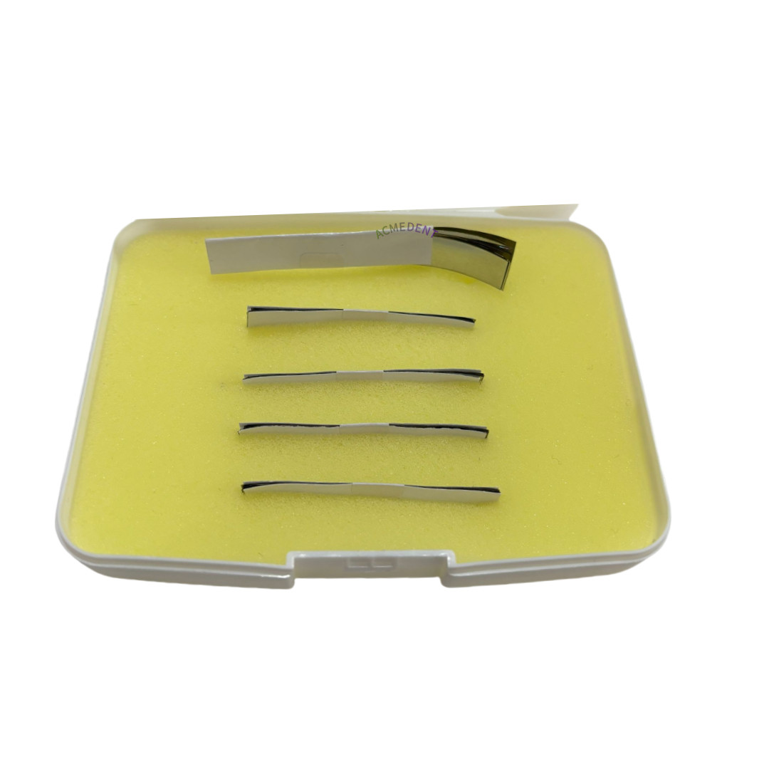 50Pc Dental Metallic Articulating Bite Film Strips Metal Shimstock Foil Implant