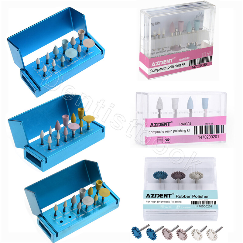 Dental Composite Porcelain Zirconia Polishing Kit RA for Low Speed Contra Angle