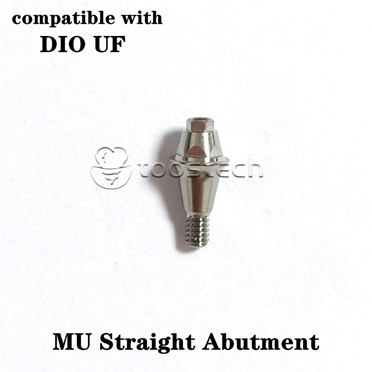 MU straight abutment 0 degree made from grade 5 Eli ti fit to DIO UF II New line