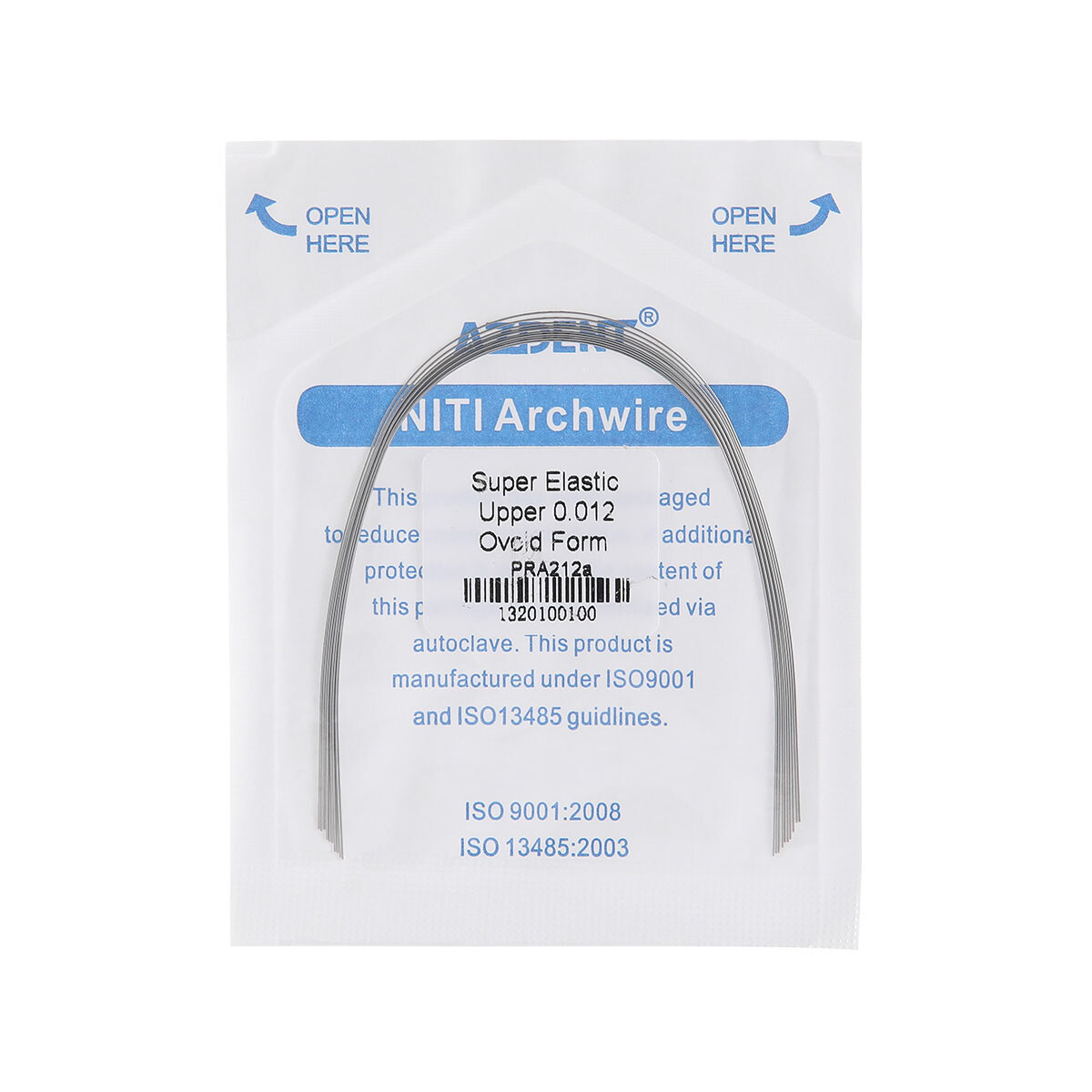 AZDENT Dental Orthodontic Metal Bracket Brace Mini/Standard Roth/MBT/Arch Wires