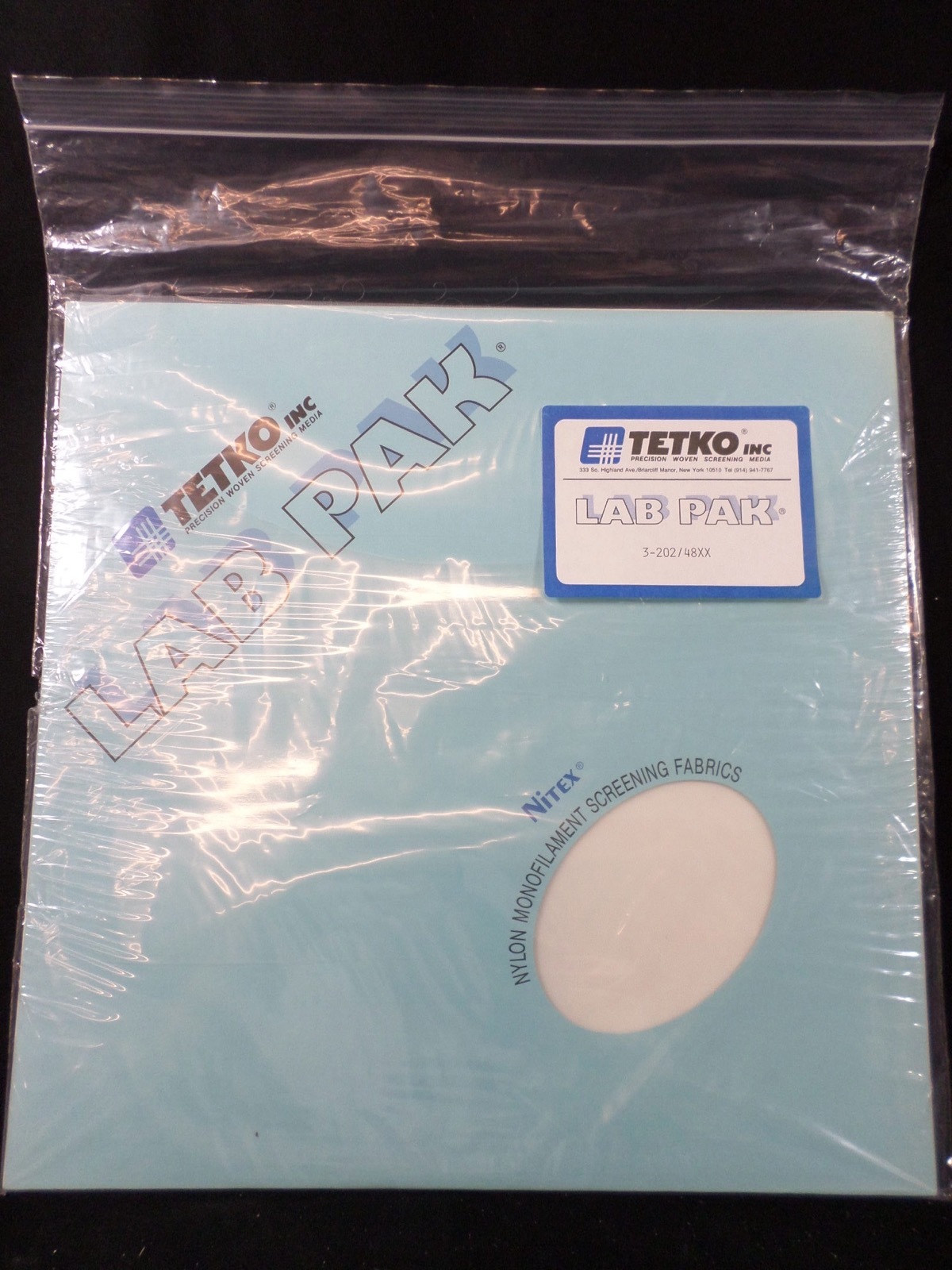 TETKO 12 x 12” Nitex Nylon 202µm Pore Monofilament Screening Fabric (Pack of 5)