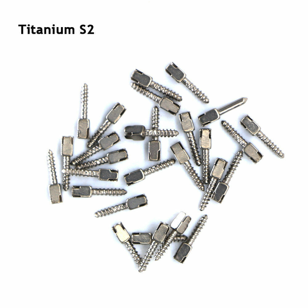 30Pcs Dental Conical Screw Posts Root Canal Pins Titanium Assorted All Size