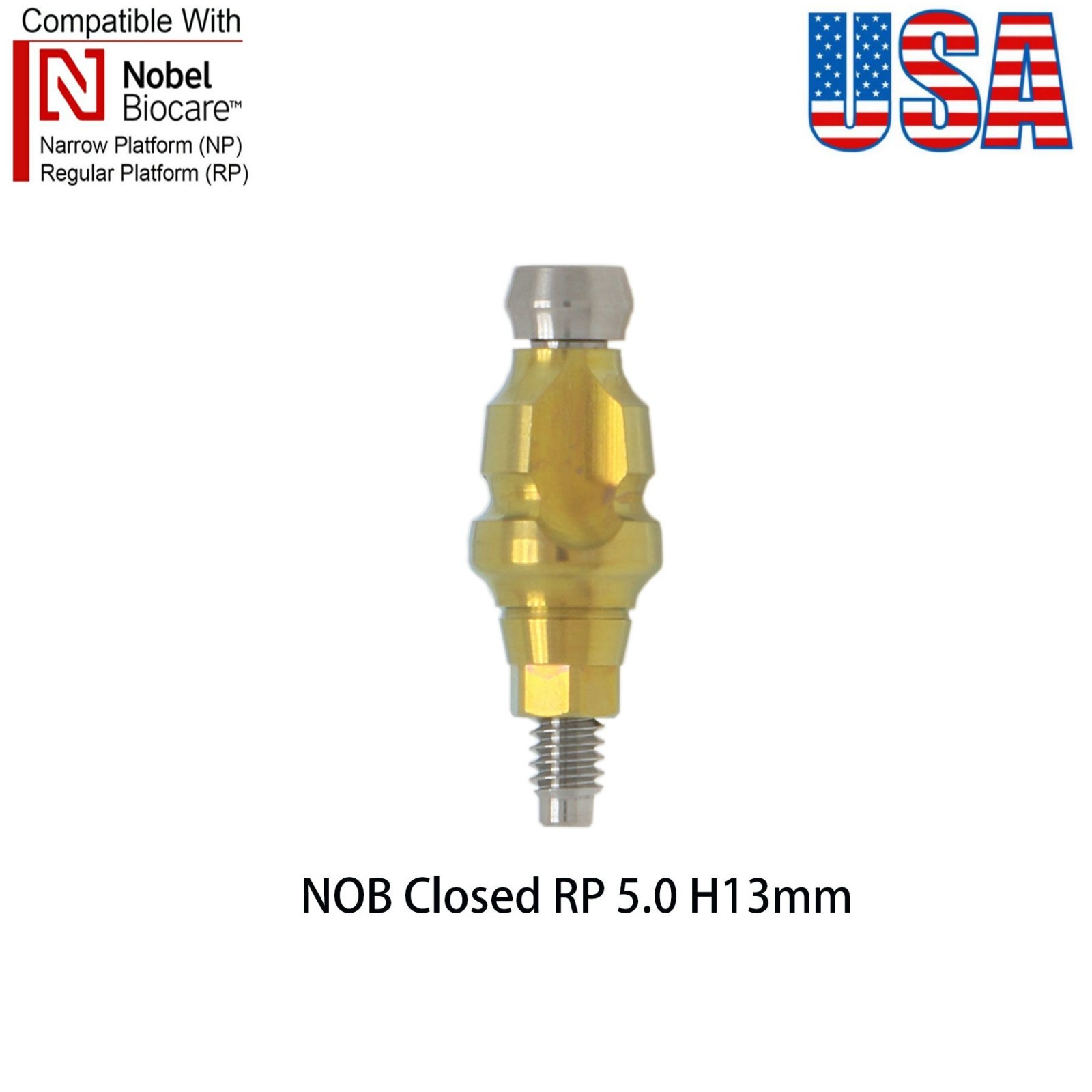 US Dental Nobel Active NP/RP Impression Transfer Coping Open Close Tray Analog