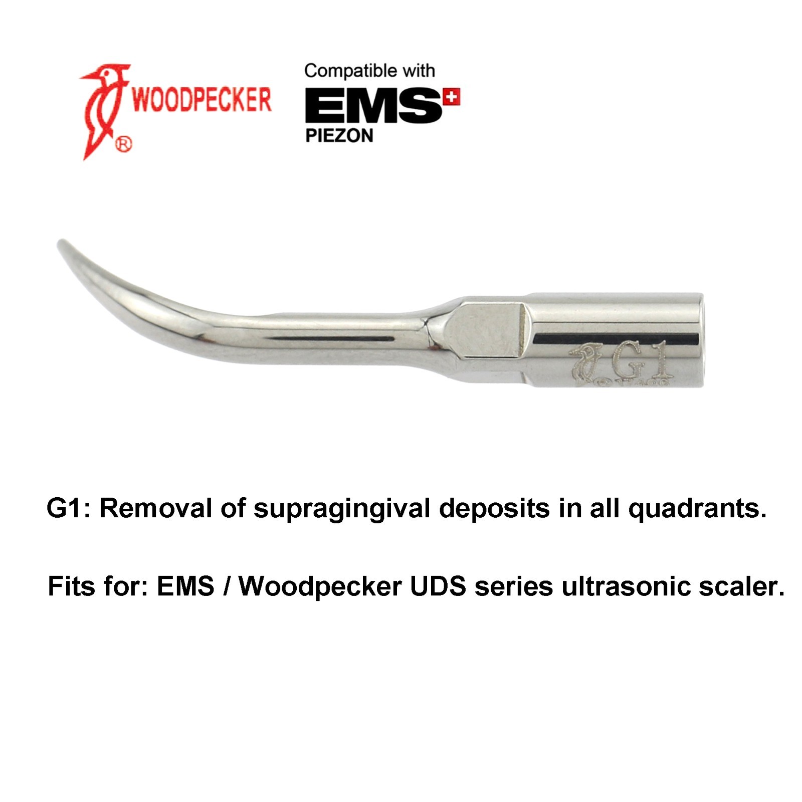 Woodpecker Scaler Tip Kit G1 G4 P1 P3 Dental Periodontal Scaling Tip fit EMS UDS