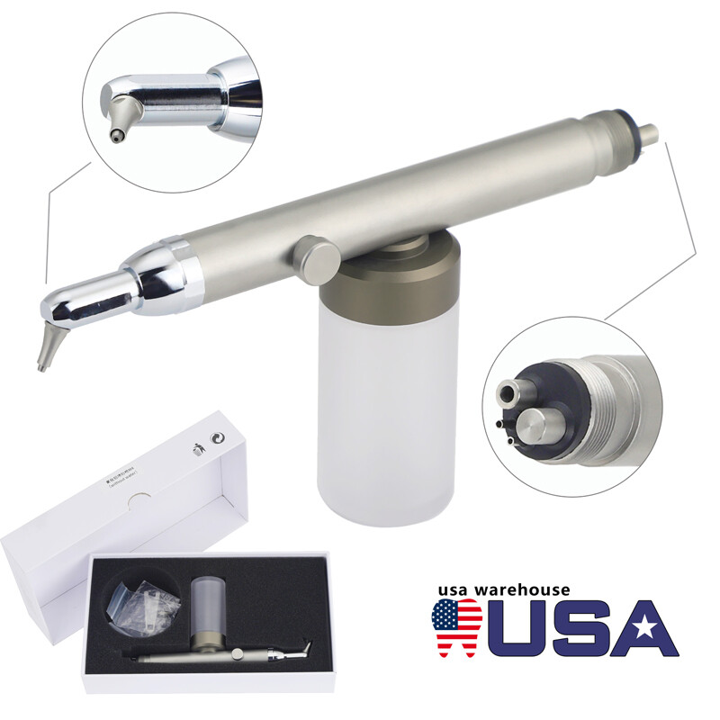 Dental Alumina Air Abrasion Polisher Sandblasting Gun with Cooling