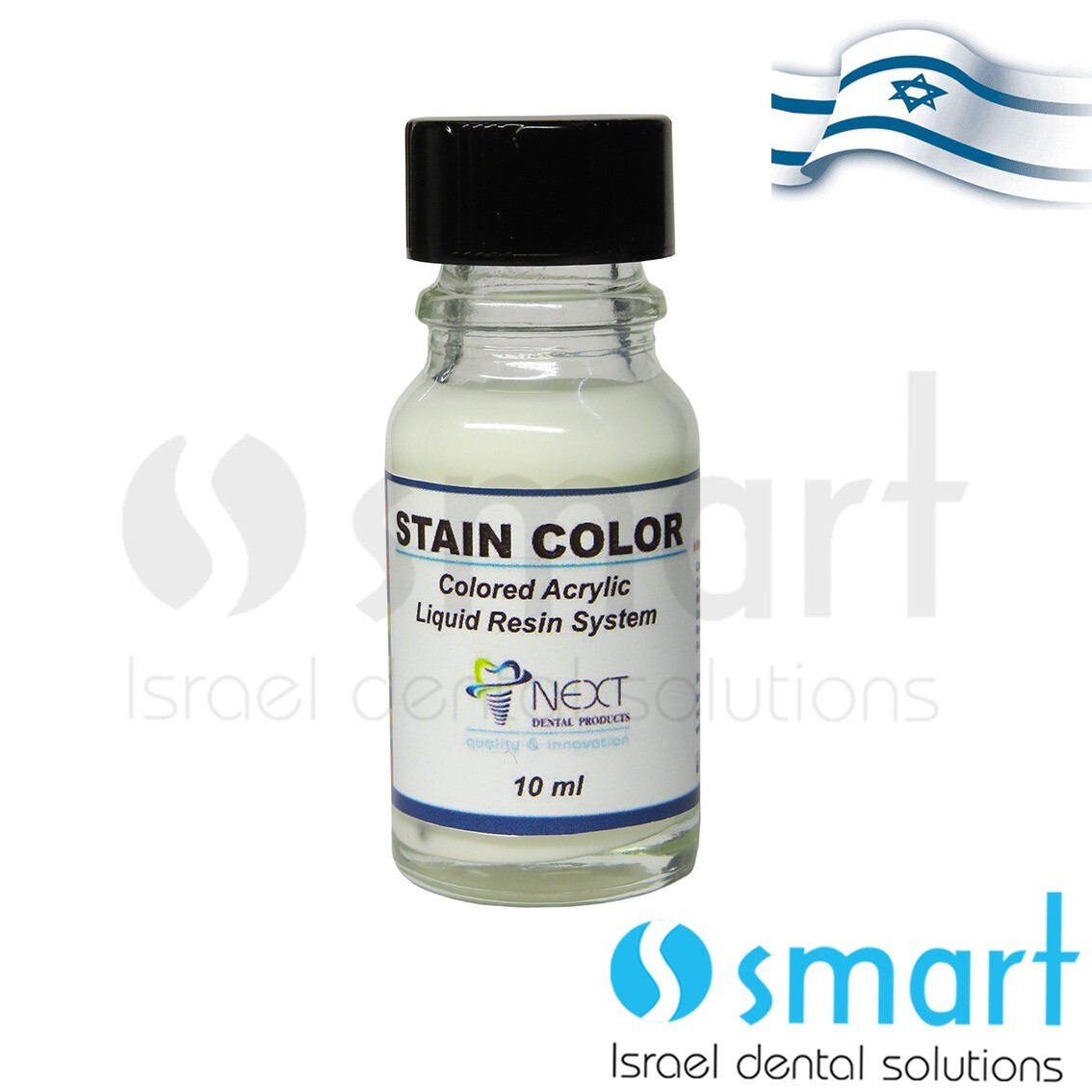 Dental Stain Color teeth shade acrylic liquid resin system White 10 ml Israel