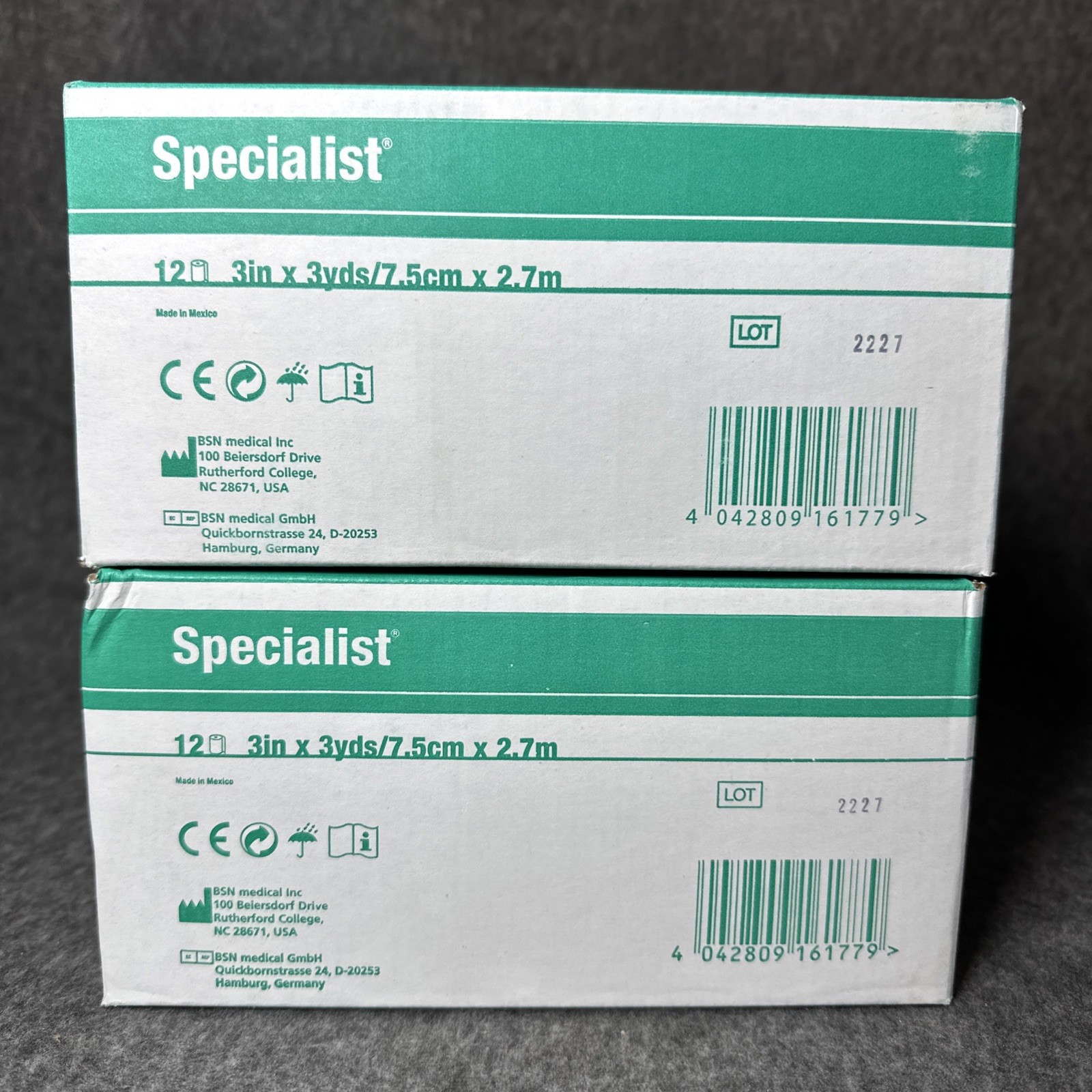 BSN 7363 Specialist Plaster Bandage Extra Fast Setting 3”x 3 yd – 2 Boxes- 12/bx