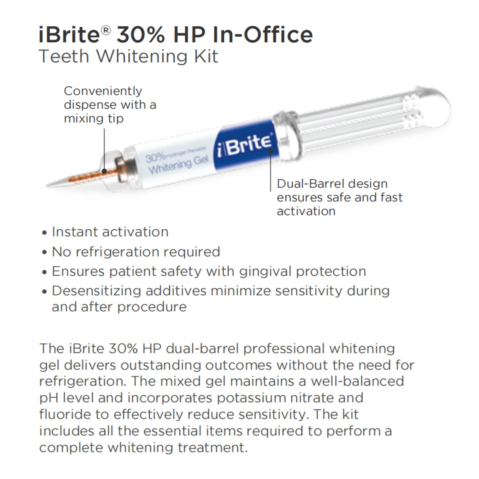 iBrite Automix Chairside Teeth Whitening System 1/5-patient Kit Gel-Type