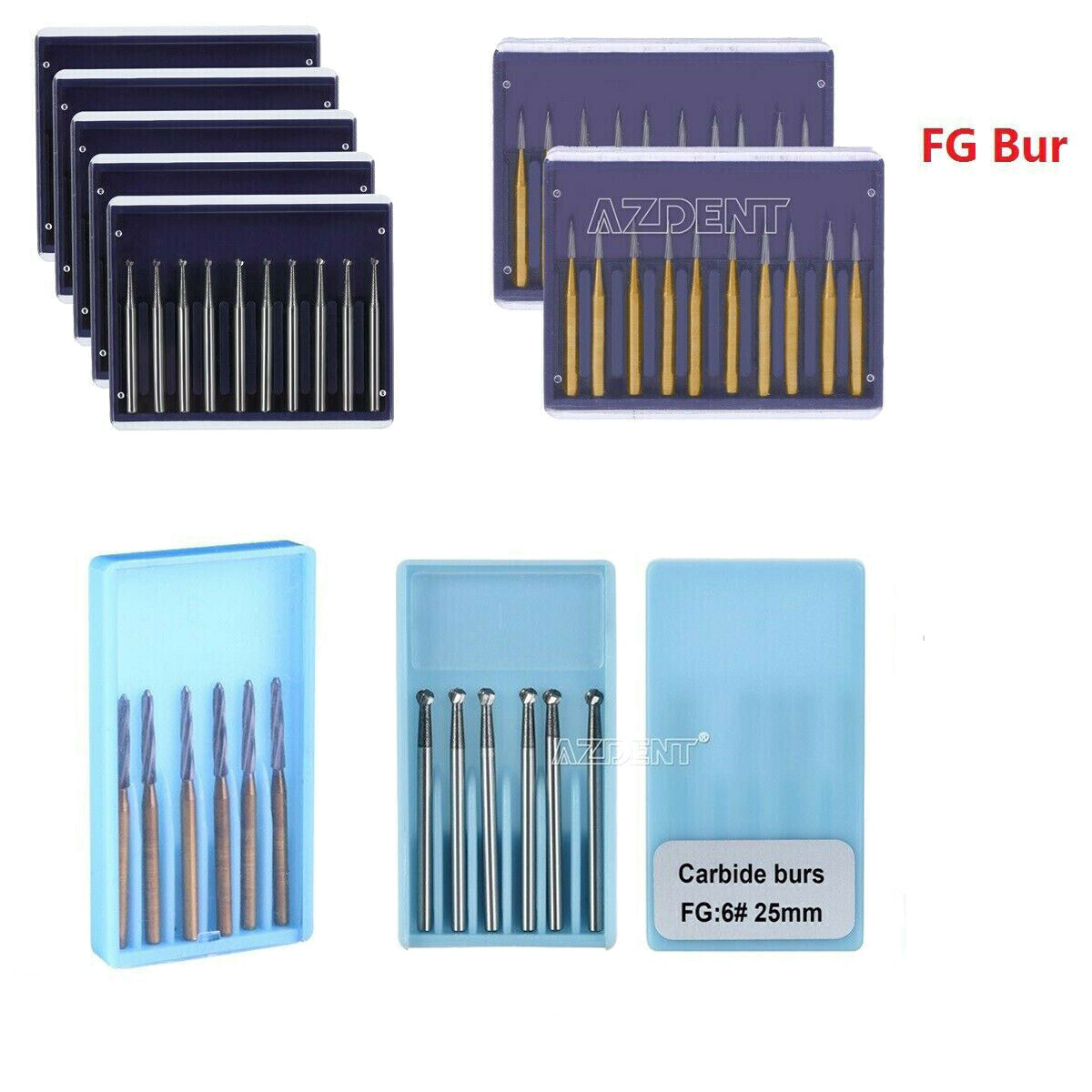 Acero de Dental Tungsteno FG Fresas de Carburo para Alta Velocidad /Zekrya FG