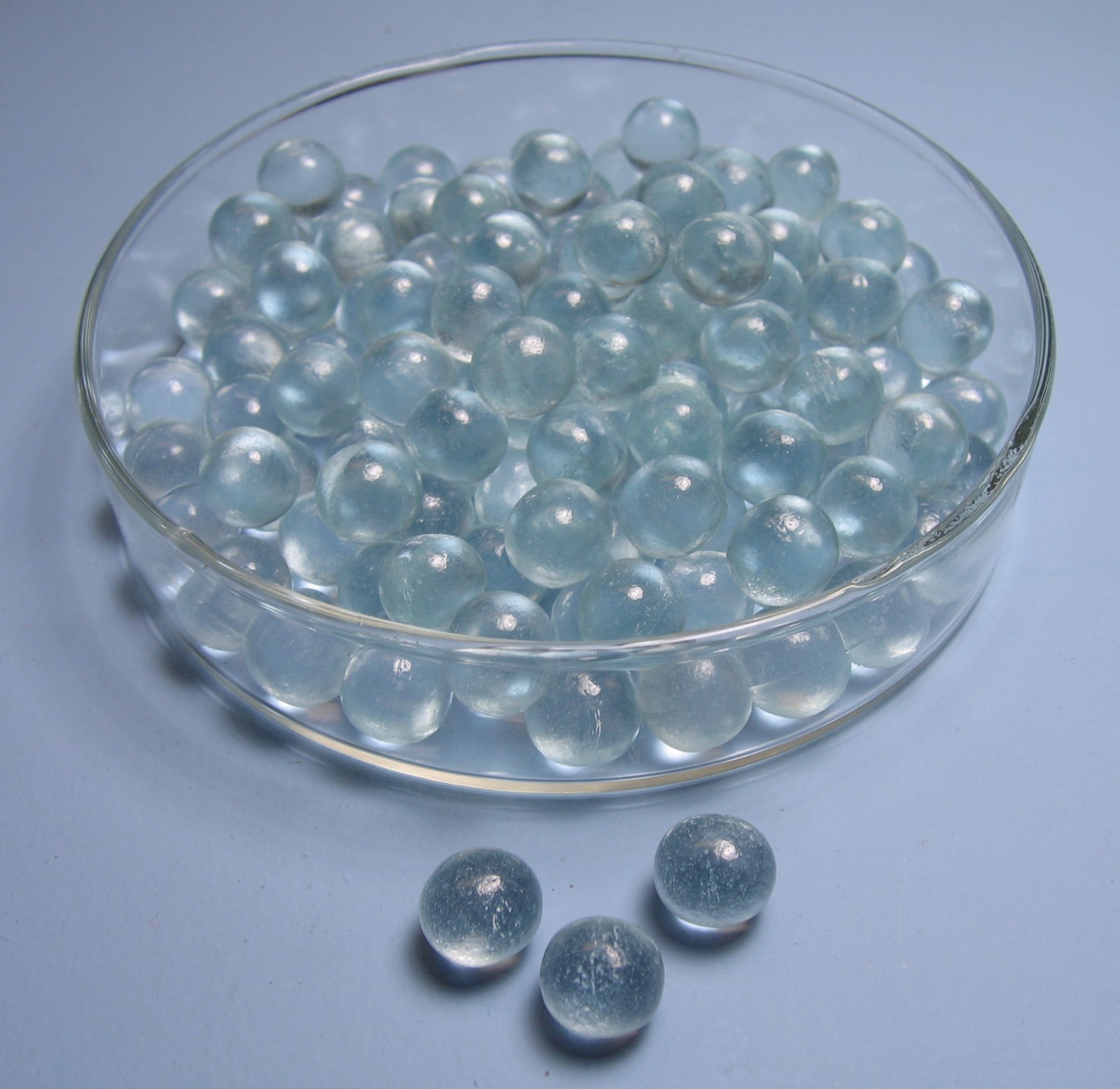 FLINT GLASS / SODA LIME BEADS 10 mm COLUMN PACKING 150g