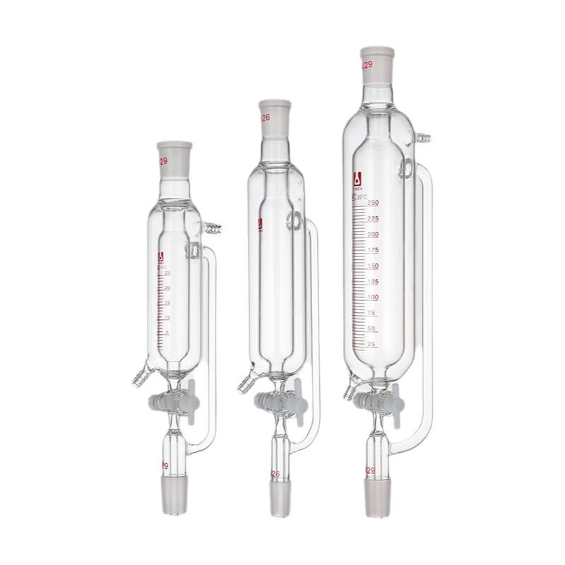 Lab Glassware Double-Jacketed Funnel 25ml-1000ml Constant Pressure Supply