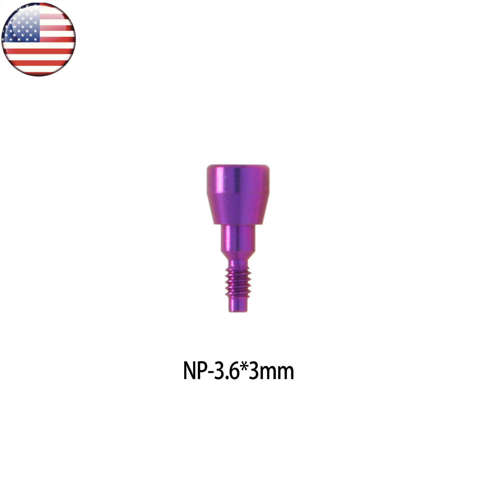 US NOBEL Dental Healing Abutment RP/NP Compatible Active ∅3.6 ∅5.0 ∅6.0 H3/5/7mm