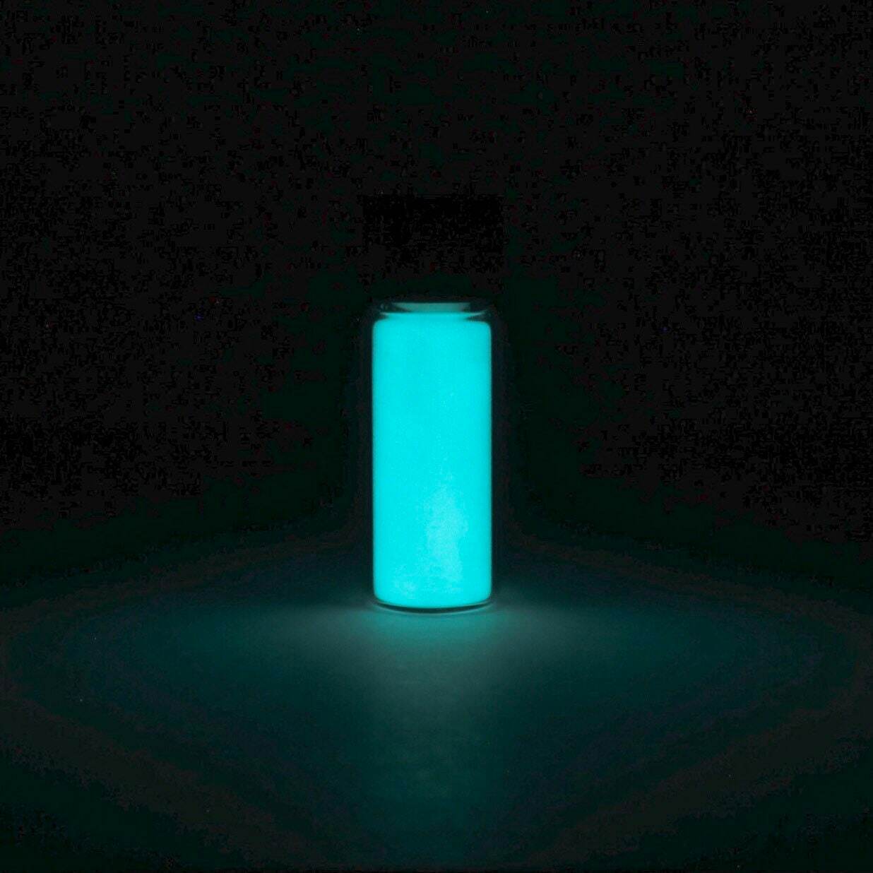 Aqua Europium phosphorescent glow in the dark Powder – Chemistry Sample
