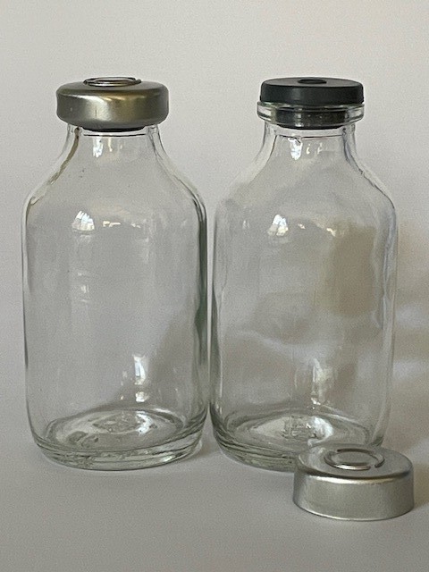 (25) 30mL Clear Glass Vial
