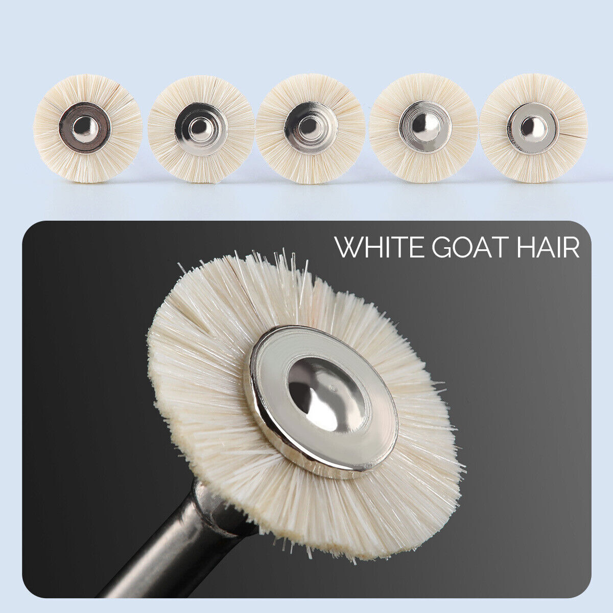 Dental Polishing RA Brushes Wheel Goat Hair/Felt/Cotton for Contra Angle POPDENT