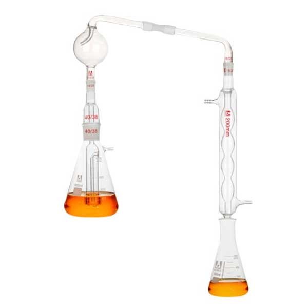 Volatile Acid Glassware Set 1000-2000ml Boiling Distillation Chemistry Lab Kit